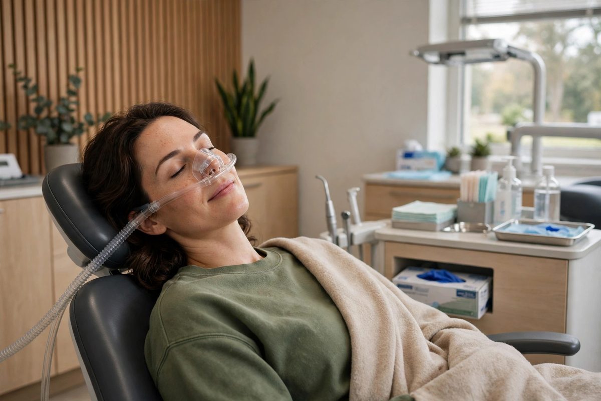 Patient resting peacefully under sedation at Dentist Clinic near State College, PA